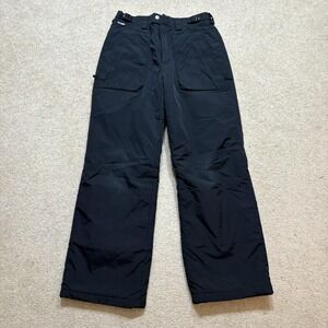 Columbia Snow Pants Youth 14/16 Black Convert Insulated Ski Adjustable Waist